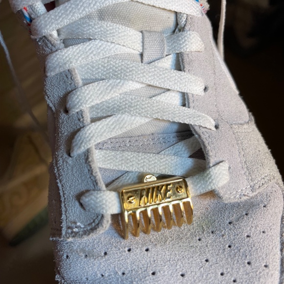 Barber Gold Clip Rare Collection White and Cream Men's Sneakers - Picture 6 of 10